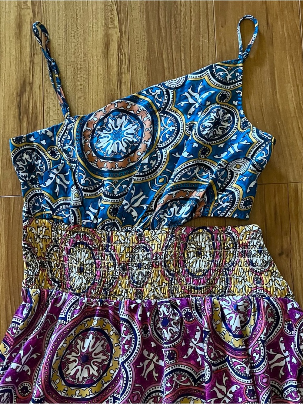 Anthropologie Cutout Smocked Dress New Small - Picture 11 of 16